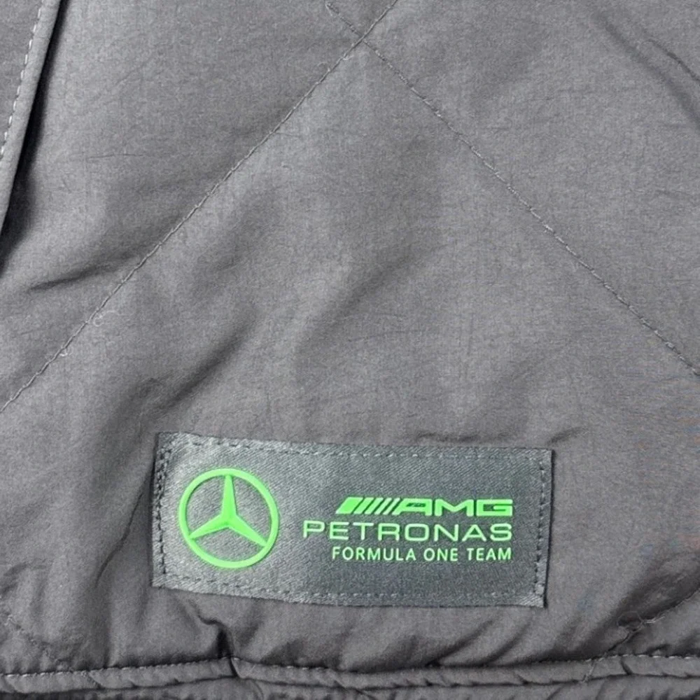 Adidas Vest Mens 2XL Mercedes-AMG Petronas F1 Team Dark Grey Quilted NEW